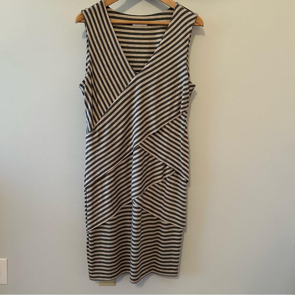 Calvin Klein layered knit dress, size 14, EUC